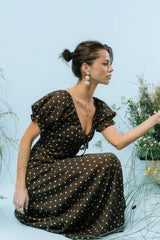 Julianna Polka Dot Maxi Dress