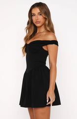 Taking So Long Mini Dress Black