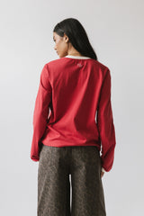 Romy Striped top in Red