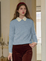 Izabella Round Neck Wool Sweater