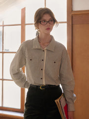 Della Stand Collar 100% Cotton Shirt