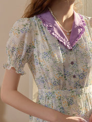 Christina V-Neck Floral Dress