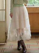 Demi Embroidery Texture Cotton Skirt