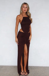 Everlasting Midi Skirt Chocolate