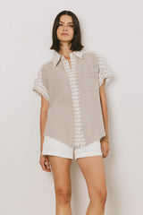 Easton Mixed Media Blouse