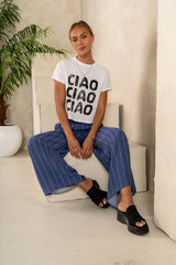 Ciao Graphic Tee in White