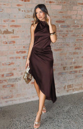 Sealed With Love Midi Dress Espresso