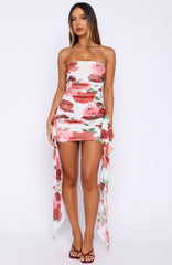 Valentine Muse Strapless Mini Dress Heirloom Bloom