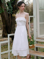 Milena Round Neck Suspender Dress