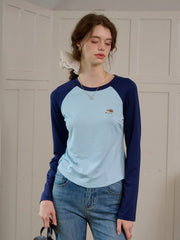 Abby Round Neck Embroidery Top