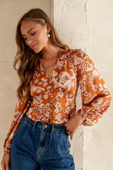 Lily Button Front Blouse