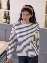 Carolina Round Neck Stripe 100% Cotton Top