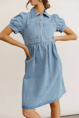 Georgia Denim Midi Dress