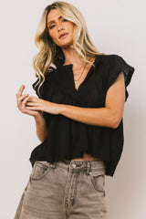 Leia Blouse in Black