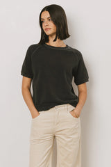Pauly Short Sleeve Top in Black