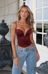 Love Is All Around Bustier Wine