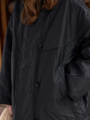 Cheyenne Faux Leather Down Jacket