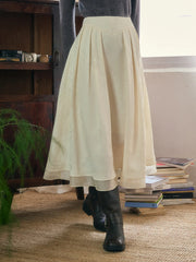 Mackenzie A-Line Jacquard Skirt