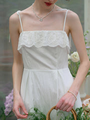 Milena Round Neck Suspender Dress