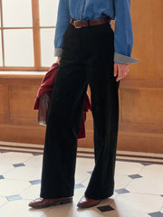 Isabela Straight Cotton Trousers