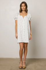 Pattie Floral Babydoll Dress in Lavender