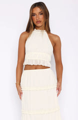 No Contact Top Off White