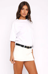 Selfish Behaviour Mini Skort White