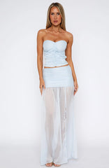 On Stage Maxi Skirt Sky