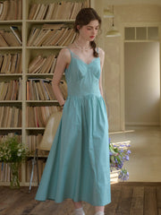 Saylor Lace Cotton Sleeveless Dress