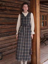 Azaria V-Neck Plaid Dress