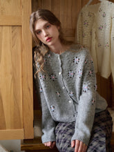 Siena Round Neck Hollow Embroidery Cardigan