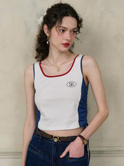 Ophelia Round Neck SR Logo Camisole Top