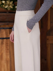 Jessie Silhouette Straight Wool Trousers