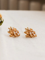 Macaron Pearl Golden Earrings