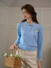 Phoebe Customized Contrast Color Collared Pullover Sweater