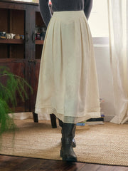 Mackenzie A-Line Jacquard Skirt