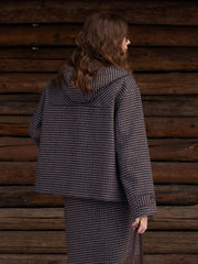 Kylee Houndstooth Wool Jacket