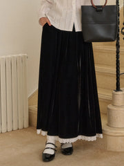 Xiomara Velvet Midi Skirt