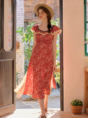 Birdie Round Neck Floral Dress