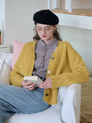 Makenzie V-Neck Wool Cardigan