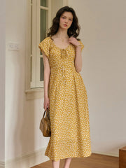 Ariel Round Neck Floral Dress