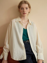 Harlee Casual All-match Side Slit Shirt