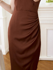 Lilianna Elegant Halter Neck V-Neck Dress