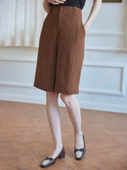 Novah Brown Straight Shorts