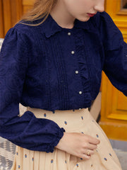 Tobey Navy Blue Blouse