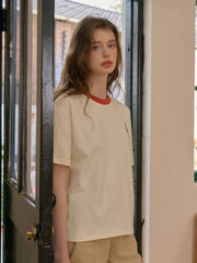 Poppy Round Neck 100% Cotton T-shirt