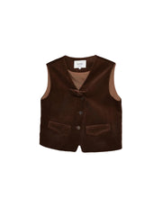 Analia V-Neck Corduroy Vest