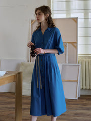 Dolly V-Neck 100% Cotton Dress