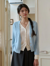 Madeleine V-Neck Faux Layered Wool Top