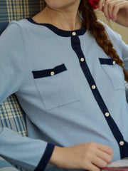 Willa Round Neck Knitted Cardigan